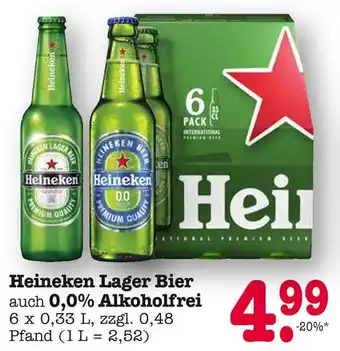 E-Center Heineken lager bier Angebot