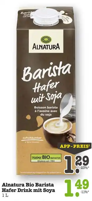 E-Center Alnatura bio barista hafer drink mit soya Angebot