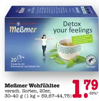 E-Center Meßmer wohlfühltee Angebot
