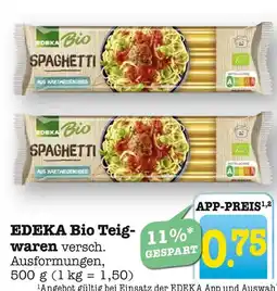 E-Center Edeka bio teigwaren Angebot