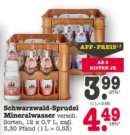 E-Center Schwarzwald-sprudel mineralwasser Angebot