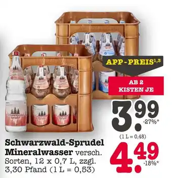 E-Center Schwarzwald-sprudel mineralwasser Angebot