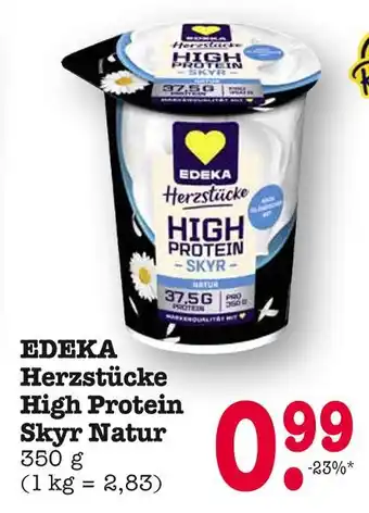 E-Center Edeka herzstücke high protein skyr natur Angebot