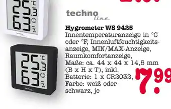E-Center Techno line hygrometer ws 9425 weiß Angebot
