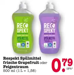 E-Center Respekt spülmittel frische grapefruit Angebot