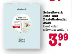E-Center Schreibwerk foto- und bastelkalender 2026 Angebot