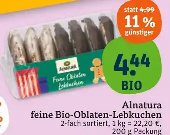 tegut Alnatura feine bio-oblaten-lebkuchen Angebot