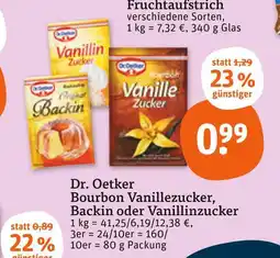 tegut Dr. oetker bourbon vanillezucker, backin oder vanillinzucker Angebot