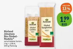 tegut Alnatura dinkel locken Angebot