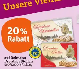 tegut Reimann dresdner stollen Angebot