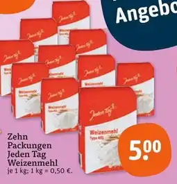 tegut Jeden tag weizenmehl type 405 Angebot