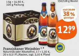 tegut Franziskaner weissbier naturrüb Angebot