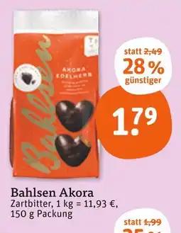 tegut Bahlsen akora zartbitter Angebot