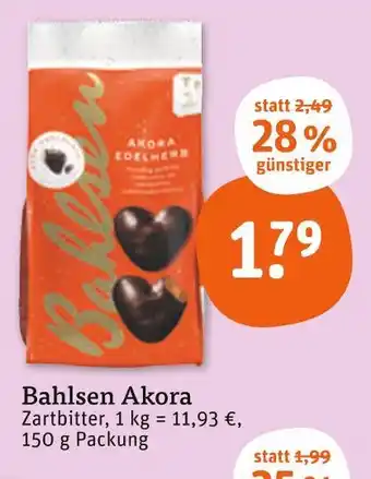 tegut Bahlsen akora zartbitter Angebot