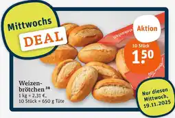 tegut Weizenbrötchen Angebot
