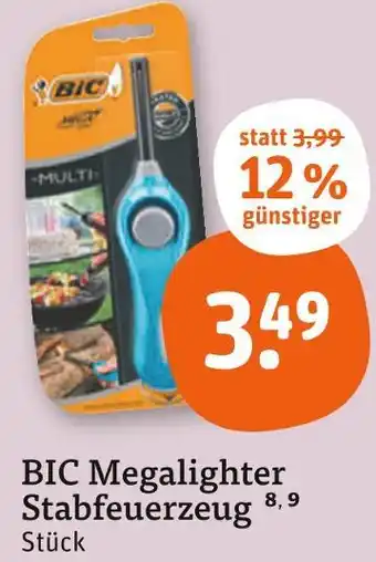 tegut Bic megalighter stabfeuerzeug Angebot