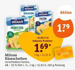 tegut Milram käsescheiben Angebot