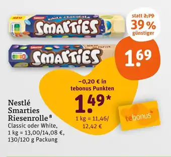 tegut Nestlé smarties riesenrolle classic Angebot