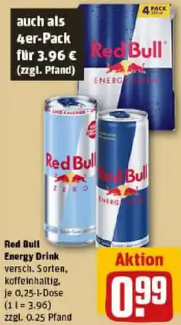 REWE Red Bull Energy Drink Angebot