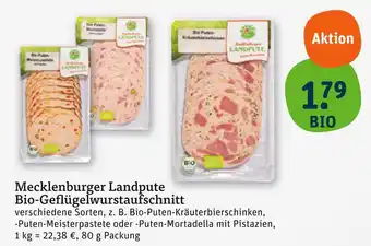 tegut Mecklenburger landpute bio-geflügelwurstaufschnitt Angebot