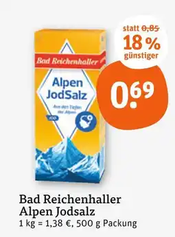 tegut Bad reichenhaller alpen jodsalz Angebot