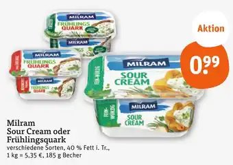 tegut Milram sour cream Angebot