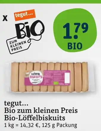 tegut Tegut... bio-löffelbiskuits Angebot