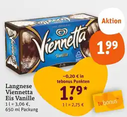 tegut Langnese viennetta eis vanille Angebot
