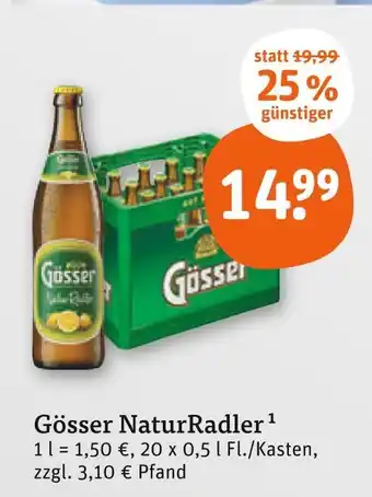 tegut Gösser naturradler Angebot