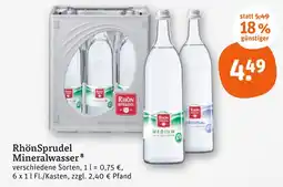 tegut Rhönsprudel medium Angebot