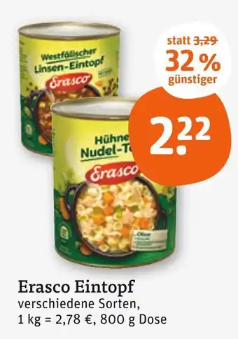 tegut Erasco westfälischer linsen-eintopf Angebot