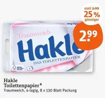 tegut Hakle toilettenpapier Angebot
