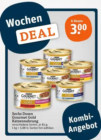 tegut Purina gourmet gold feine komposition mit rind und huhn Angebot