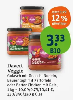 tegut Davert veggie gulasch Angebot