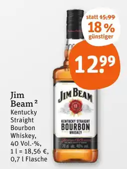 tegut Jim beam kentucky straight bourbon whiskey Angebot