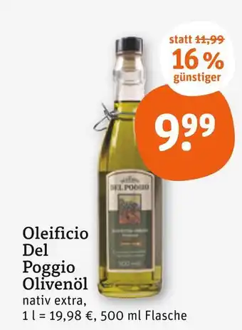 tegut Oleificio del poggio olivenöl Angebot