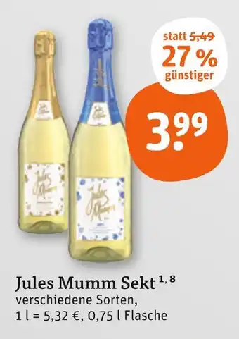 tegut Jules mumm sekt Angebot