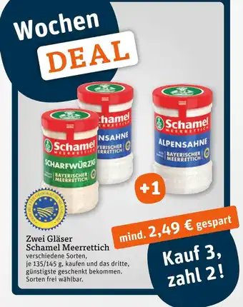 tegut Schamel scharfwürzig bayerischer meerrettich Angebot