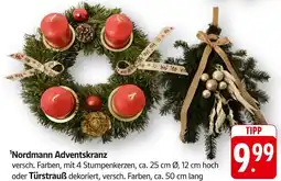 Edeka Nordmann adventskranz Angebot