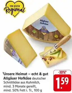 Edeka Unsere heimat allgäuer hofkäse Angebot