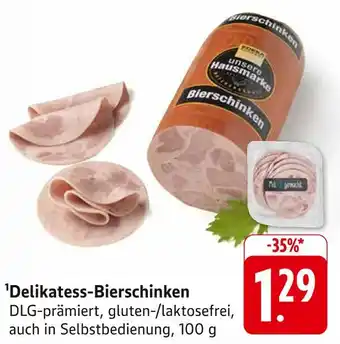 Edeka Delikatess-bierschinken Angebot