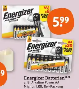 tegut Energizer alkaline power aaa Angebot