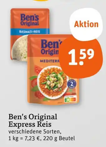 tegut Ben's original basmati-reis Angebot