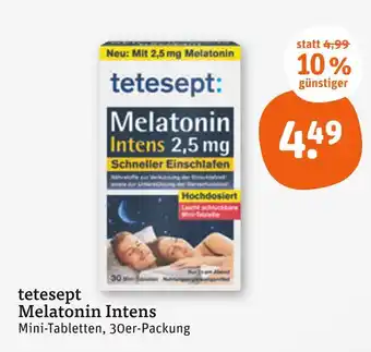 tegut Tetesept melatonin intens Angebot