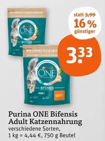 tegut Purina one bifensis adult katzennahrung Angebot