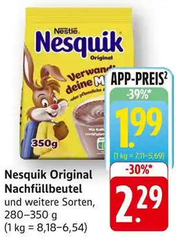 Edeka Nestlé nesquik original nachfüllbeutel Angebot