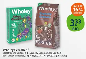 tegut Wholey crunchy granola Angebot