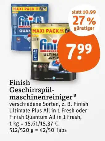 tegut Finish ultimate plus all in 1 fresh Angebot