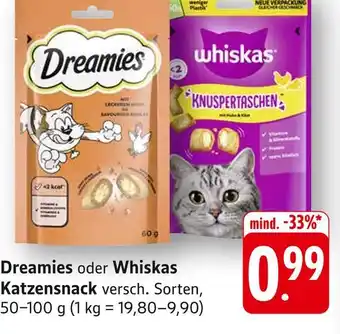Edeka Dreamies dreamies katzensnack Angebot