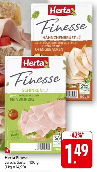 Edeka Herta finesse hähnchenbrust Angebot
